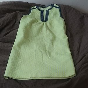 J crew mod neon green dress